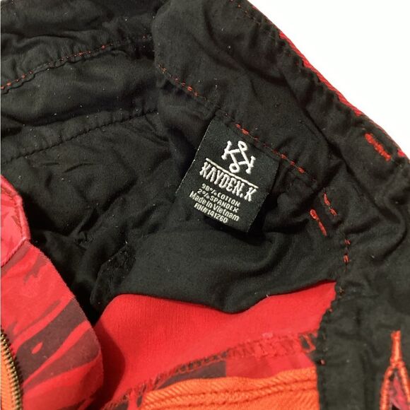 Kayden K Camo Jogger 34 Red Black Camo Joggers Cotton Kayden. K - Picture 7 of 12